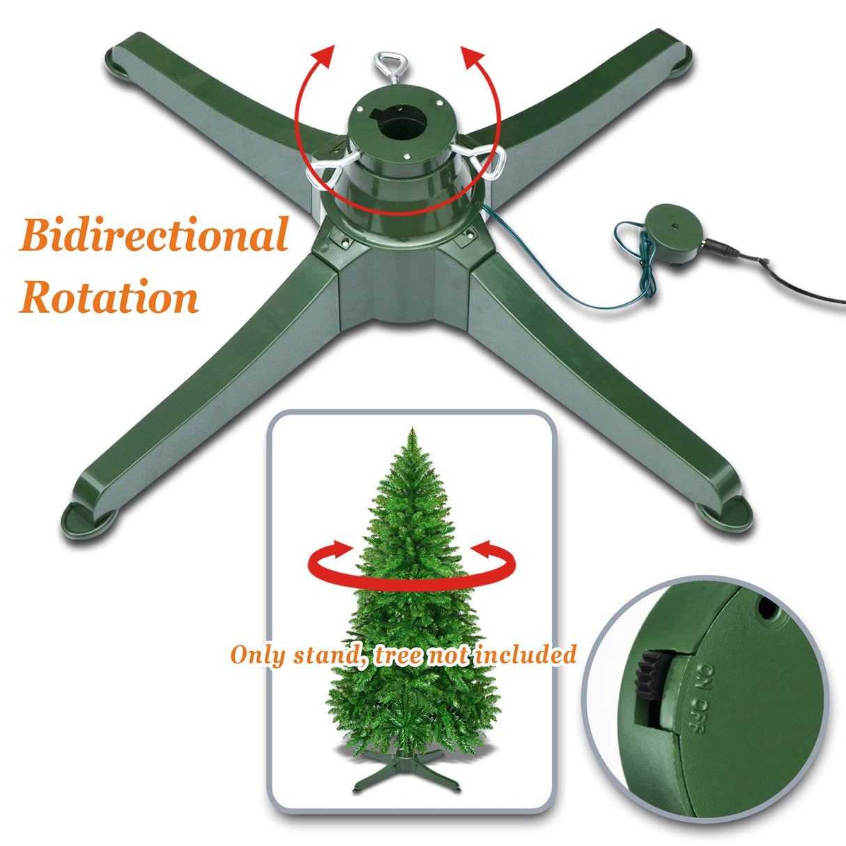 Strong Camel Rotating Tree Stand,Christmas Tree Base for Artificial Trees Strong Camel