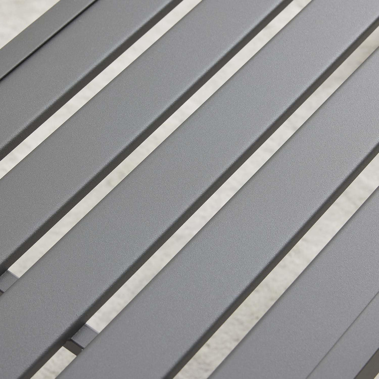 Metal Garden Bench for Outdoors, Set of 2, Grey Outdoor Benches Slats for Patio, Patio Backless Bench,Dining Bench for Porch, Lawn, Balcony, Backyard and Park Stabrech