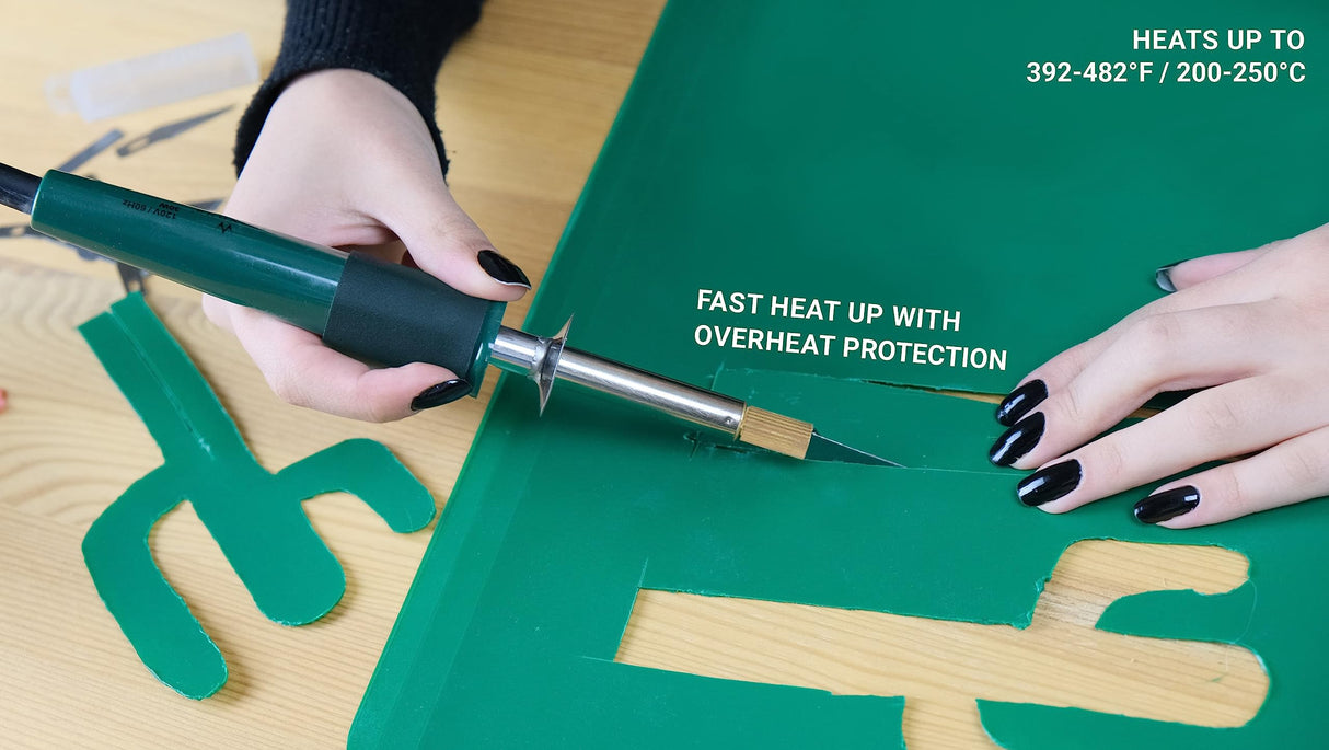 WINONS Hot Knife Plastic Cutter Tool with Temperature Control (Set of 5), WHK0008 Multipurpose Stencil Cutter and Foam Cutter WINONS