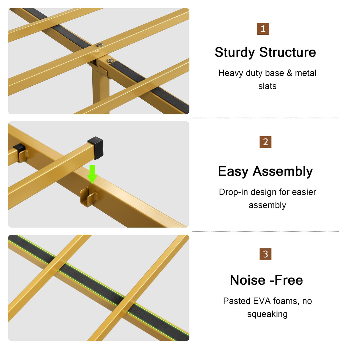 Einhomn Full Size Velvet Bed Frame with Charging Station, Platform Bed with Upholstered Storage Headboard & Footboard, 12" Underbed Space, Noise-Free, Easy Assembly, No Box Spring Needed, Beige Einhomn