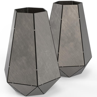 WelderElite Welding Coupons Vases 2-Set,17 Gauge Welding Practice Kits, 304 Stainless Steel Plate,Beginner Welding Kits