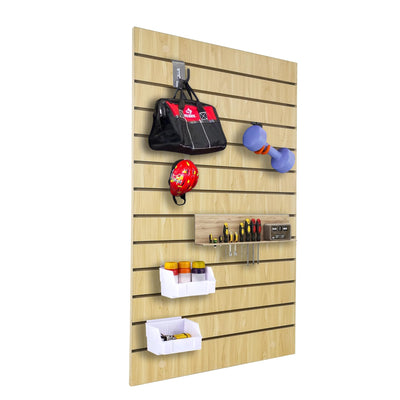 FixtureDisplays® Maple Wood Grain Slatwall Panel Retail Store Display Tool Organizer 24X40" 11709-1-CLASSIC