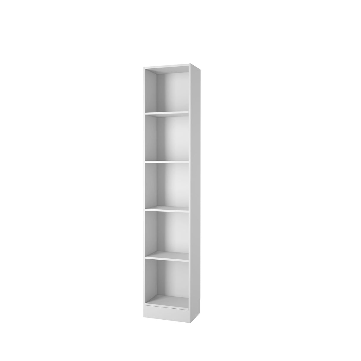 Tvilum Element 5 Shelf Narrow Bookcase, White Tvilum