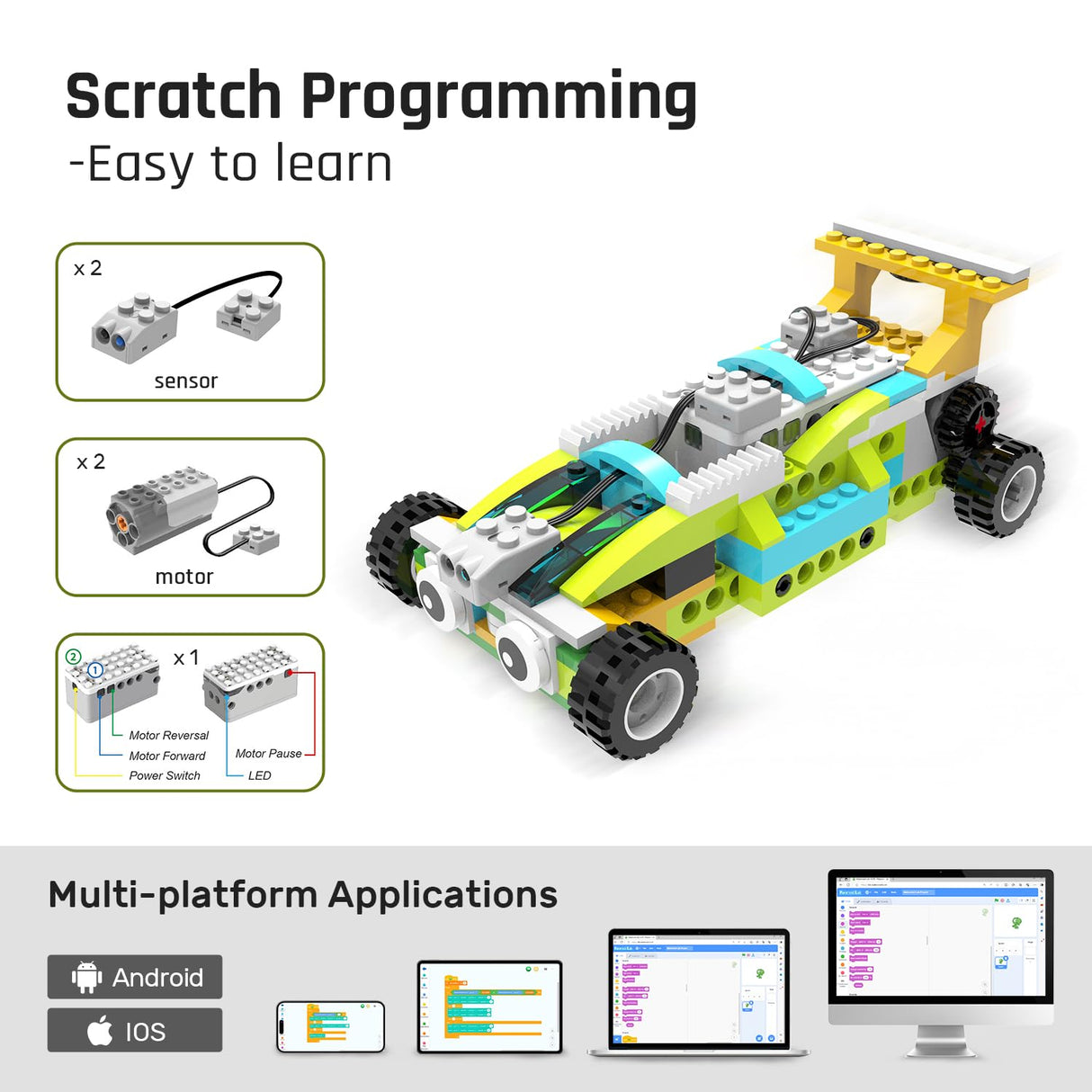 Coding Robot Kit for Kids Ages 6+, 200+ in 1 APP Control Dinosaur Robot Toy, Educational Scratch Program Robotic Kit with 47 Video Courses,Birthday Children's Day Gift for Boys Girls(600 Blocks) makerzoid
