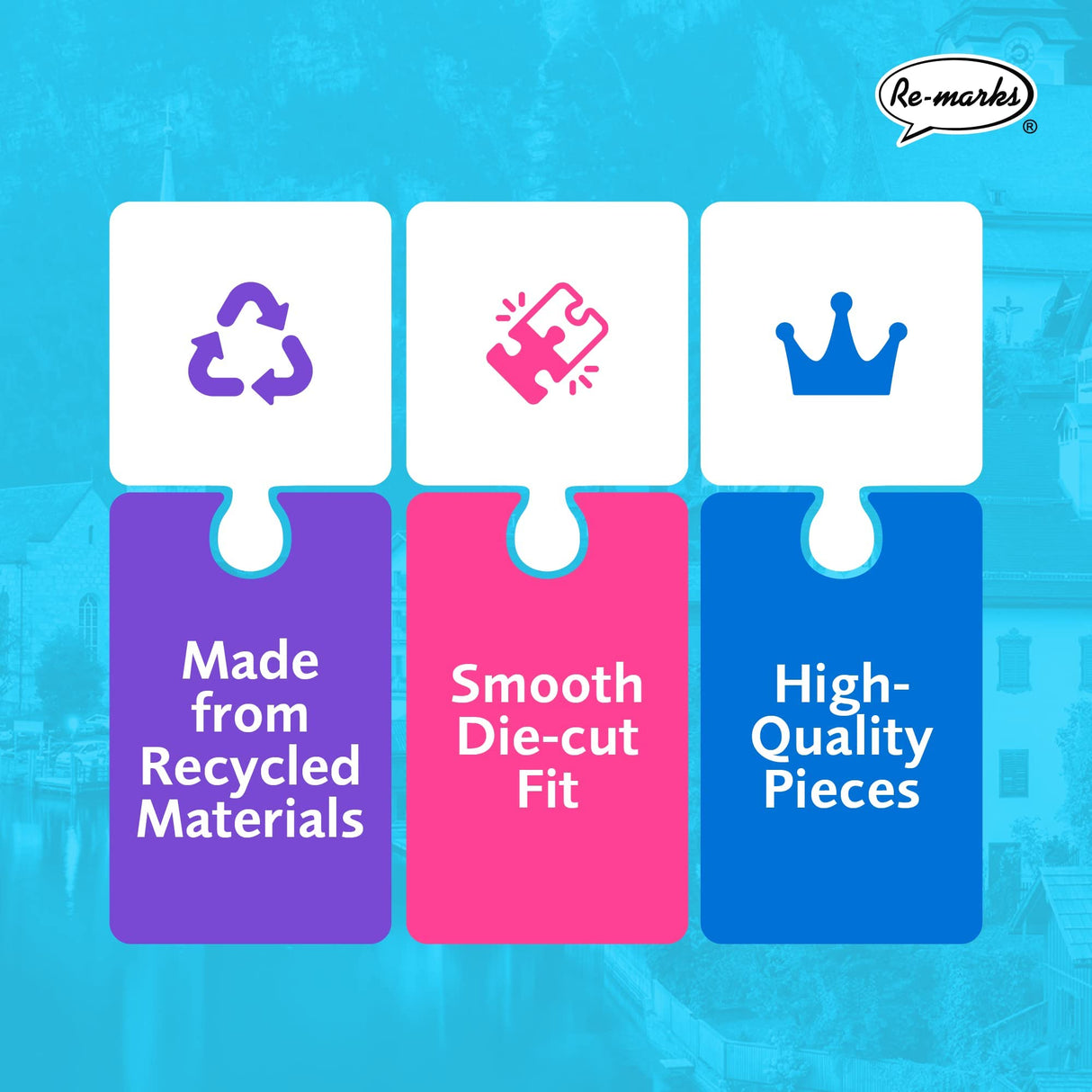 Re-Marks Austria Puzzle, Large 1000 Piece Puzzle for All Ages Re-Marks