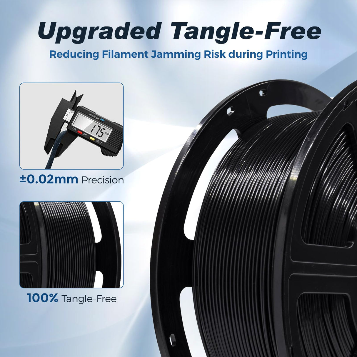 FLASHFORGE High Speed PLA Filament, 1.75mm, 500mm/s, High Speed Printing, Fast 3D Printer Filament, Robust and High Flow for Fast Printing, 2.2lbs/Spool FLASHFORGE