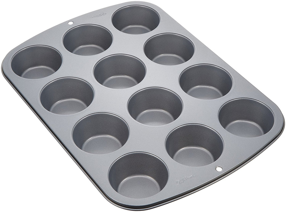 Wilton Recipe Right Muffin Pan, 12-Cup Non-Stick Muffin Pan Wilton