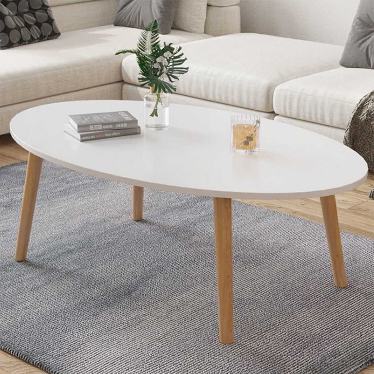 Geesatis 13" Solid Wood Furniture Legs Mid Century Legs for Couch Sofa Chair Coffee Table Legs Replacement Part, with Mounting Plate and Screws Geesatis