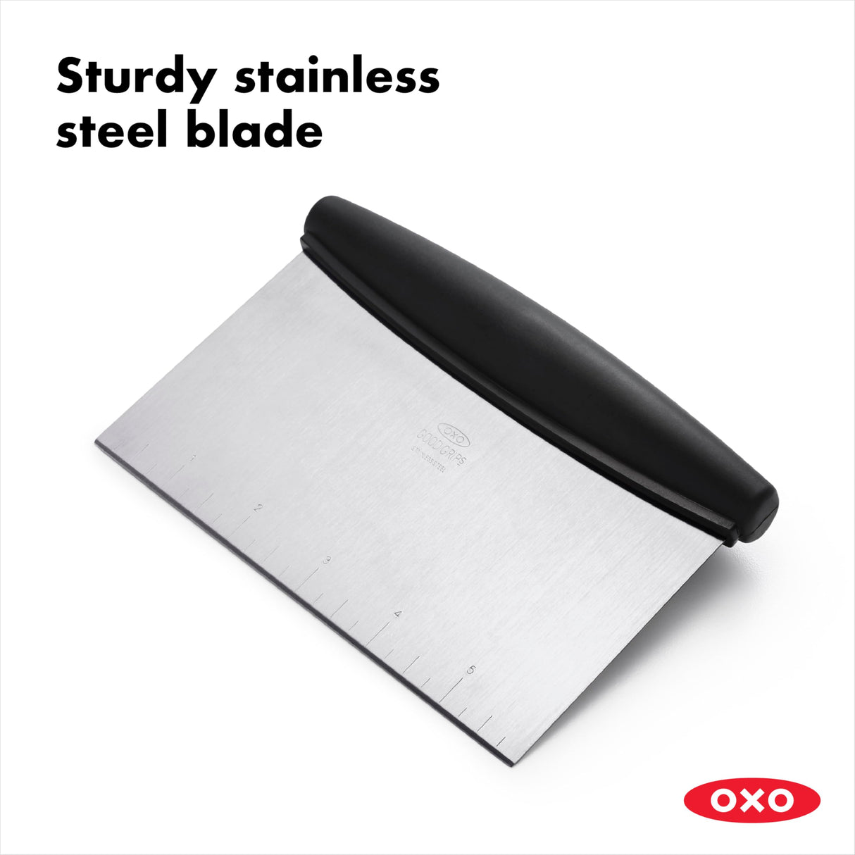 OXO Good Grips Bench Scraper & Chopper, 1 Count, Stainless Steel OXO