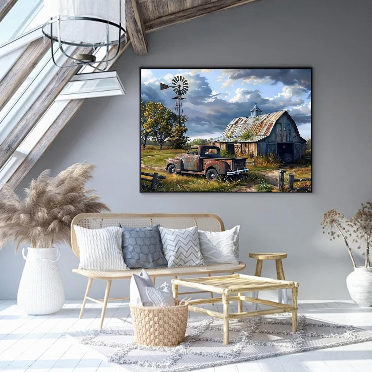 RYMILIE Farm Diamond Art Kits for Adults-Car Diamond Painting Kits for Adults Beginners,Forest 5D DIY Full Drill Round Gem Art Crafts Paintings for Home Wall Decor【11.8x15.7inch】 RYMILIE