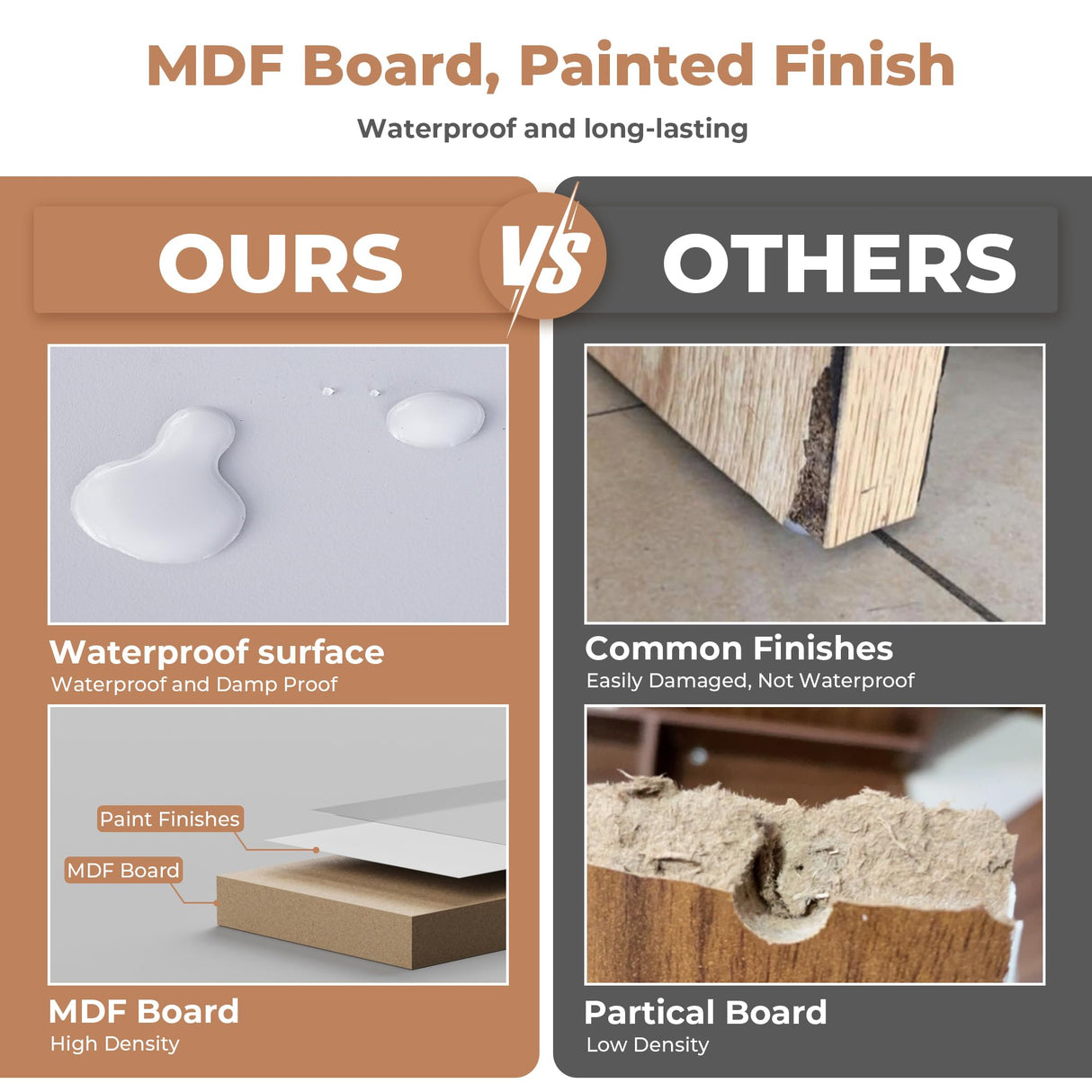 VVFLU Farmhouse Tall Bathroom Storage Cabinet, 67" H Pantry Cabinet, 1 Drawer, 4 Doors, 2 Adjustable Shelves, for Bathroom, Kitchen, Living Room (Americana) VVFLU