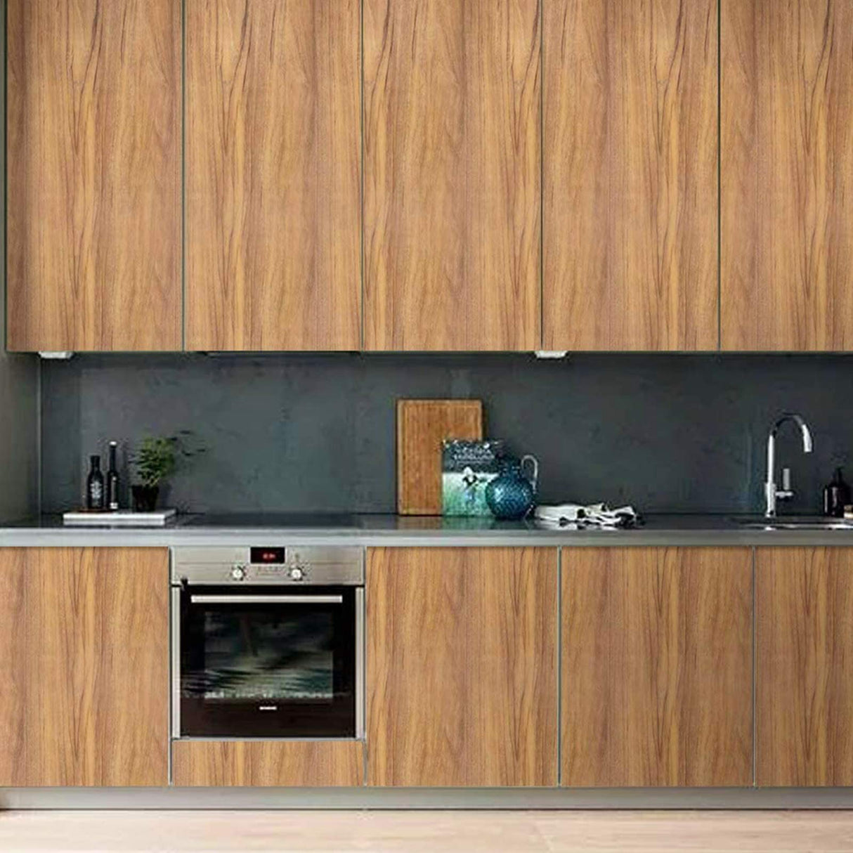 COSNIGHT Wood Grain Contact Paper Peel and Stick Wallpaper Self Adhesive Wall Paper for Drawer Shelf Liner Cabinet Easy to Clean COSNIGHT