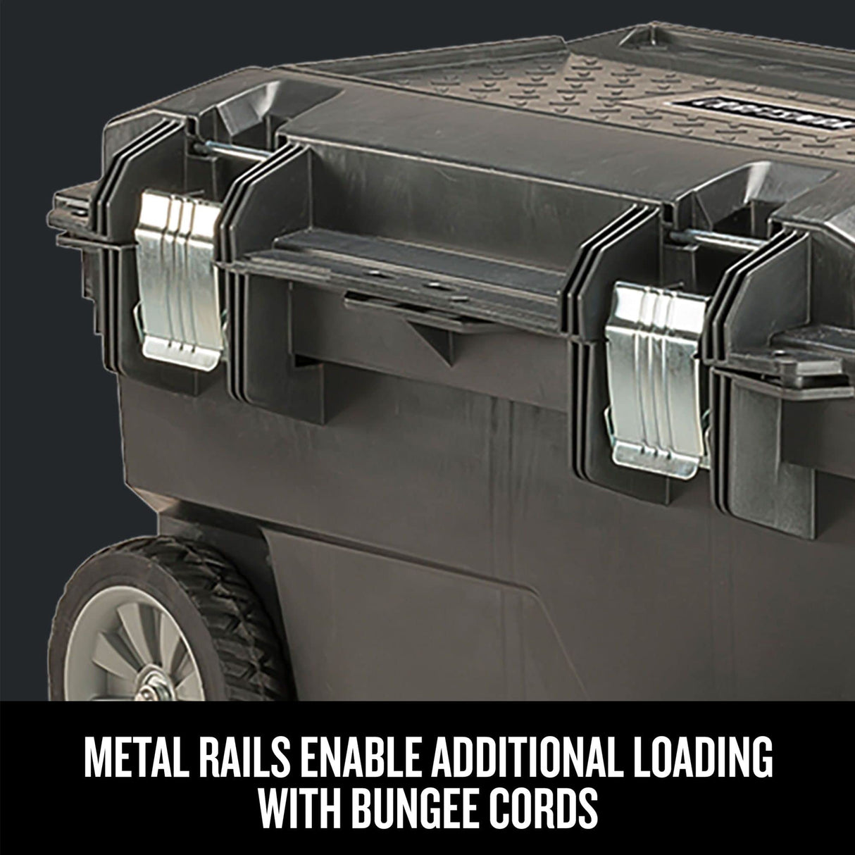 CRAFTSMAN 29-in. Rolling Tool Box with Wheels, Black, Plastic, Lockable (CMST24800) CRAFTSMAN