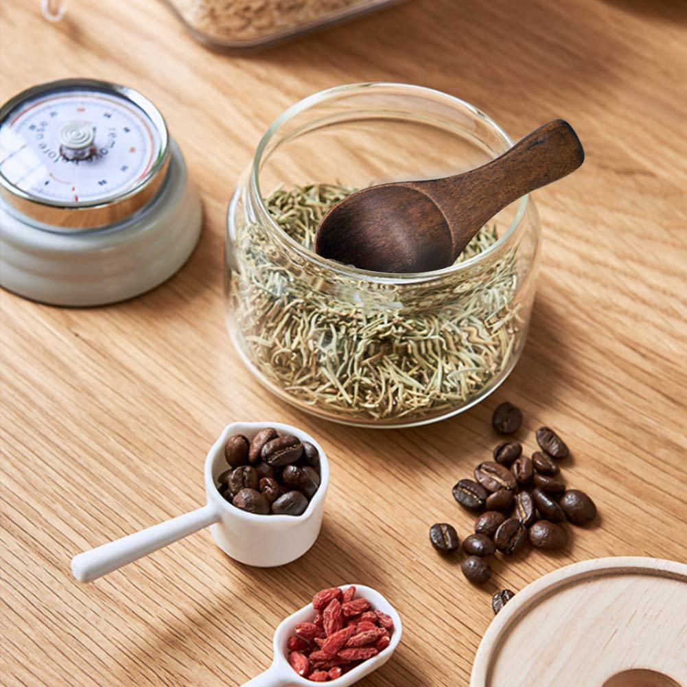 HANSGO Small Wooden Spoons, 10PCS 3.25 inches Ice Cream Salt Spoon Honey Coffee Tea Sugar Salt Jam Mustard Spoons HANSGO