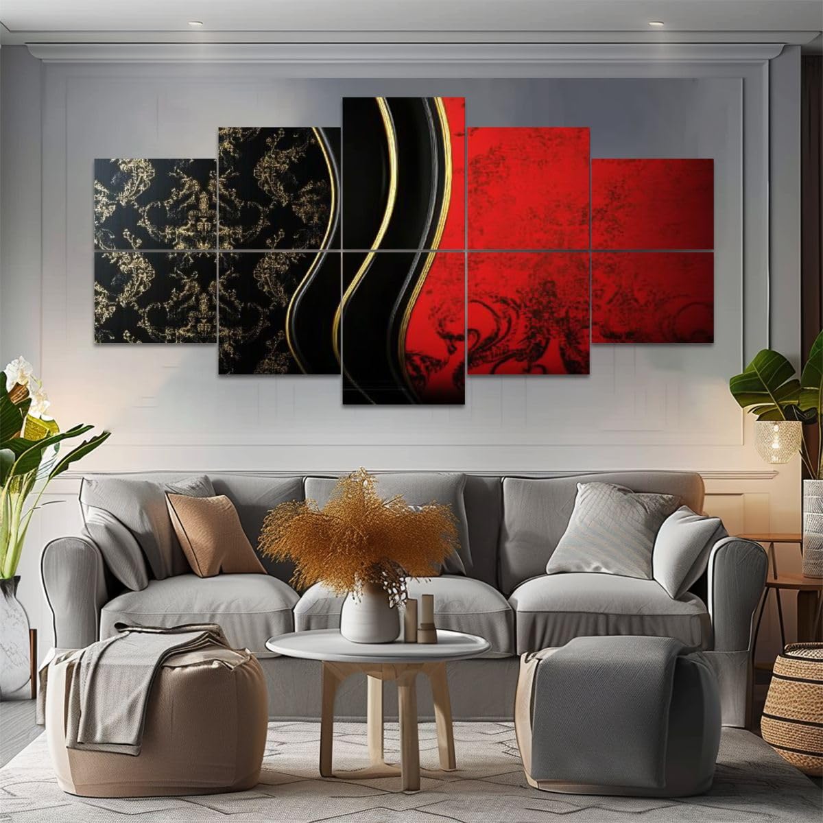 10 Pack Acoustic Panels Red black Luxury Acoustical Soundproof Wall Panels Sound Absorbing Panel Reduce Room Echo Reverberation Acoustic Treatment AT5ZR4PD