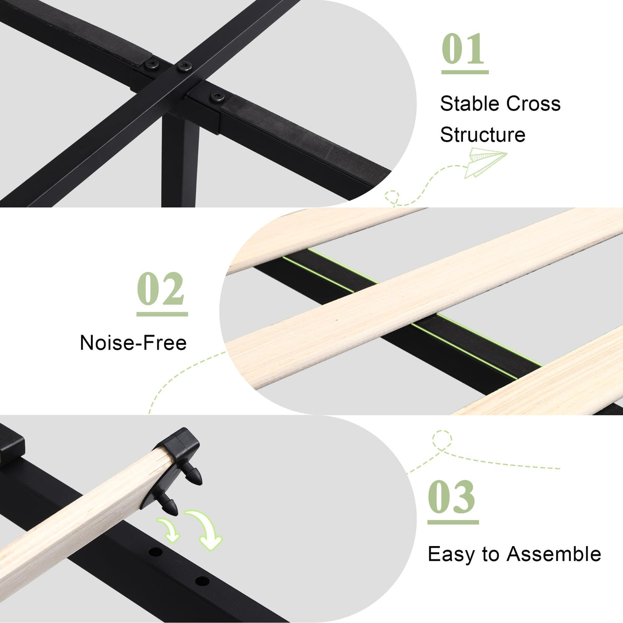 Feonase King Size Bed Frame with 4 Storage Drawers, Upholstered Storage Bed with Charging Station, Tufted Wingback Headboard, No Box Spring Needed, Beige Feonase