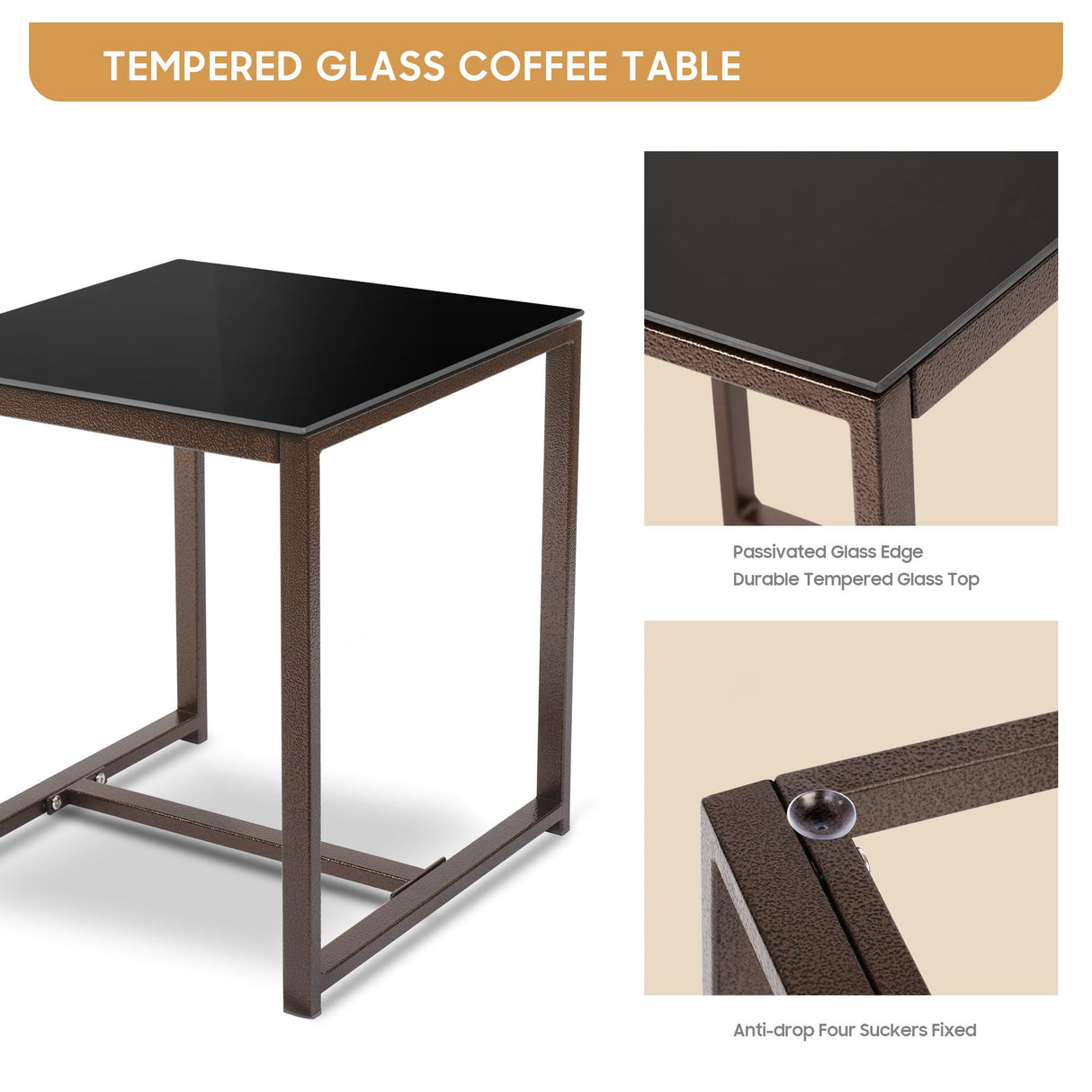 YIYAN Patio Furniture Set 3 Pieces Outdoor Rattan Chair Wicker Sofa Garden Conversation Bistro Sets with Coffee Table,Comfortable Washable Cushions (White) YIYAN