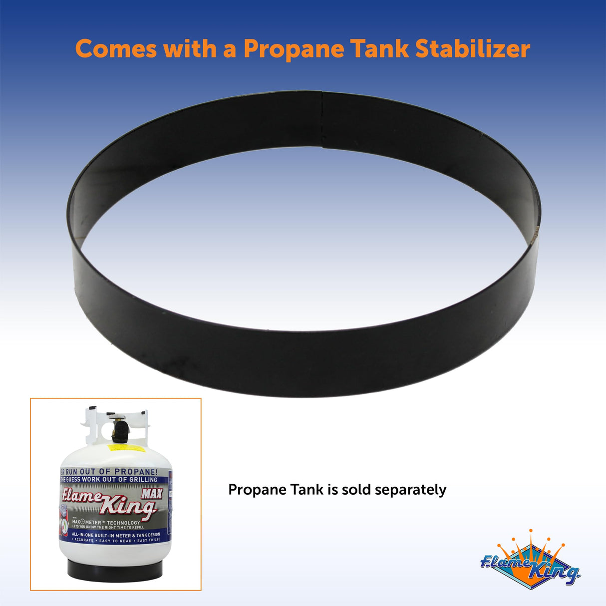 Flame King Smokeless Propane Fire Pit, 24-inch Portable Firebowl, 58K BTU with Self Igniter, Cover, & Carry Straps for RV, Camping, & Outdoor Living Flame King