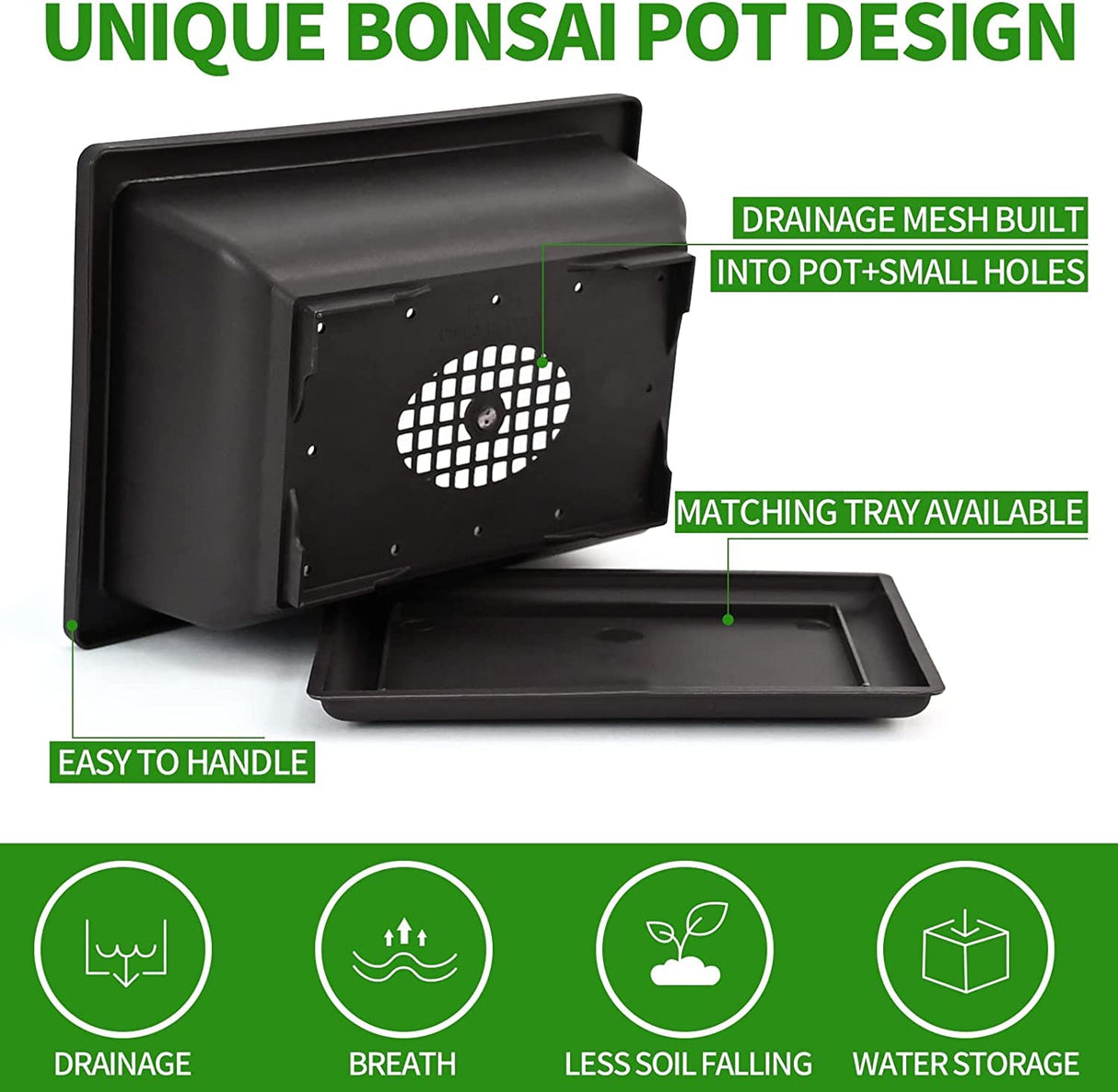 Meekear 5 Bonsai Tree Kit Complete Plant Growing Tools, Grow in Pot Indoor Bonsai Tree Starter Kit, Great Home Gardening Potted Plants DIY Gift for Adults Meekear