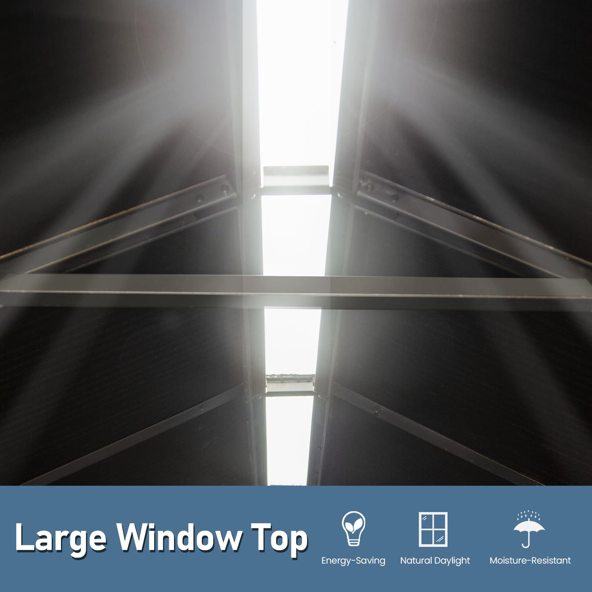 Domi 5x3 FT Outdoor Resin Storage Shed, All-Weather Double-Wall Storage Building for Backyard, Garden, Lawn Tools, Mower, Bike & Pool Equipment, Lockable Doors, Ventilated Roof, Grey domi outdoor living