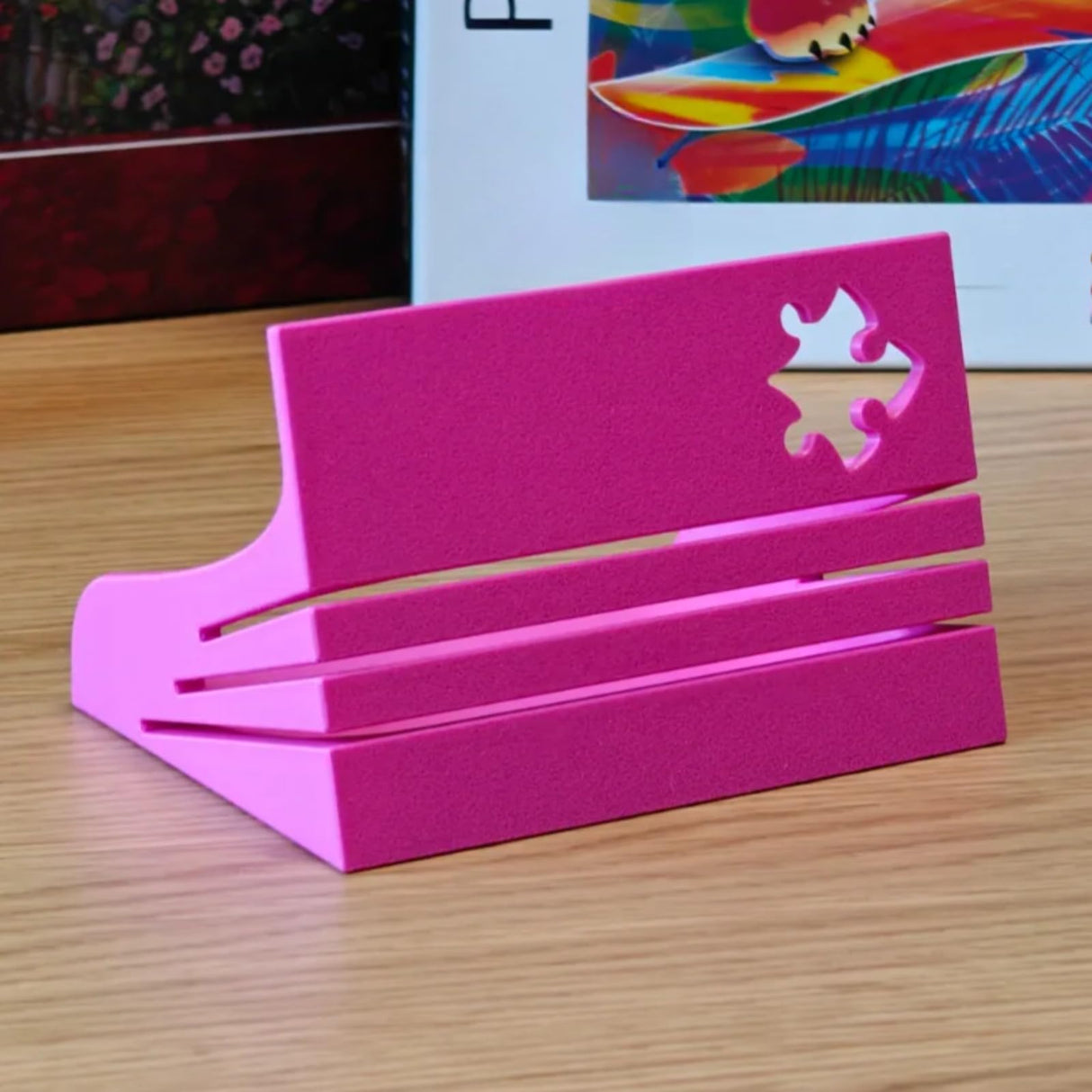 Jigsaw Puzzle Box Stand – Adjustable 3-Angle Holder, Wide Stable Base, Puzzle Accessory (Red) Generic