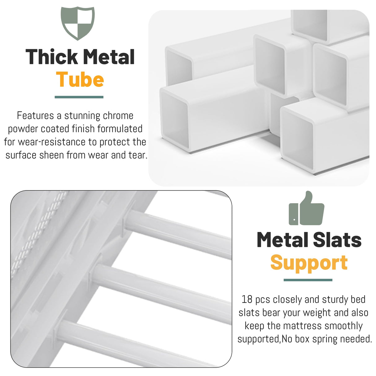 MoproBeti Twin Size Loft Bed with Stairs, Metal Loft Beds Twin with Storage Shelves, Adults Loft Bed with Wardrobe, Heavy Duty High Lofted Bed for Kids Teens,White + White Stair MoproBeti