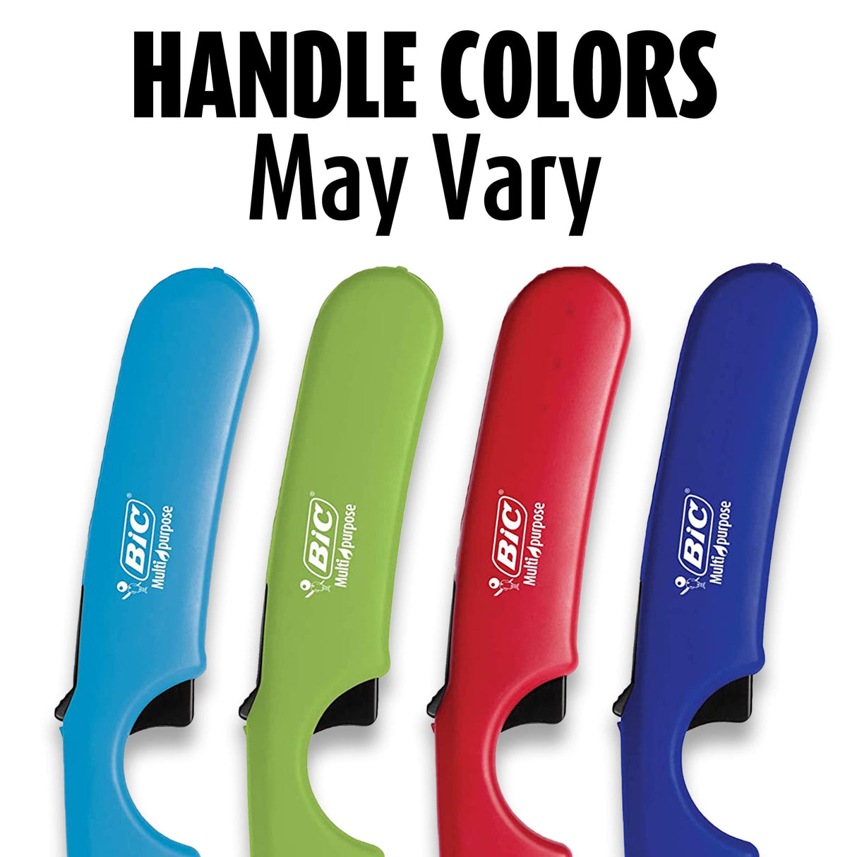 BIC Multi-Purpose Classic Edition Lighter & Flex Wand Lighter, 2-Pack (Colors May Vary) BIC