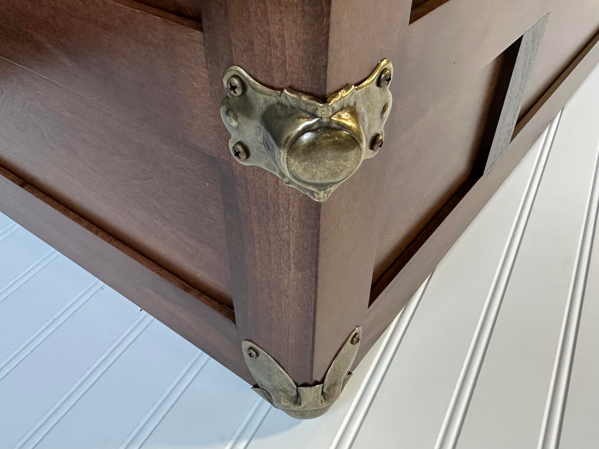 Tradition Craft Steamer Trunk Hope Chest for Blankets, Amish Hand-Crafted in USA Maple, 36" Large Blanket Storage Trunks Bedroom Trunk or Blanket Trunk w/Cedar Tray & Brass Lock Tradition Craft