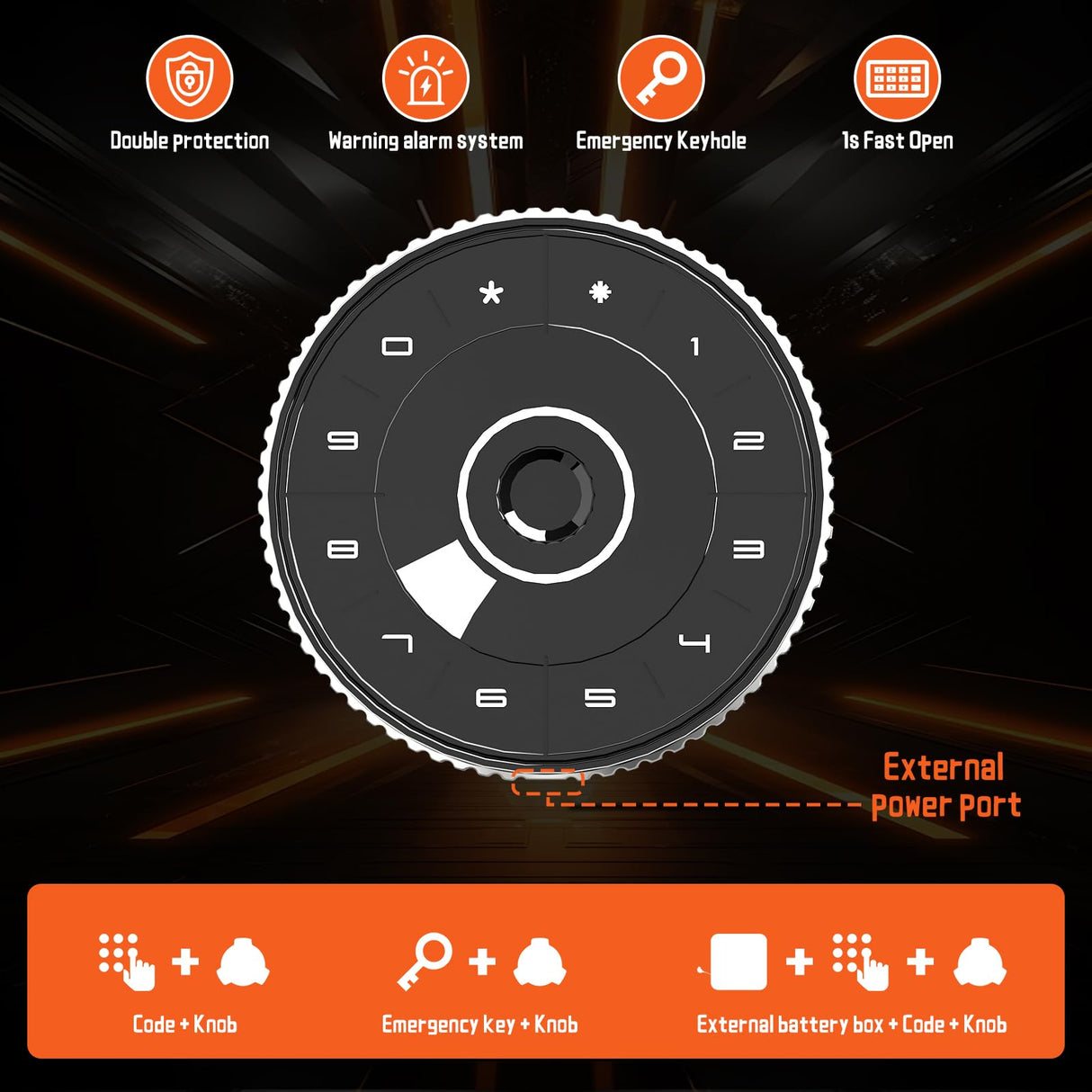 Xyvaly 2025 Upgraded Large Gun Safe for 8-10 Rifles - Quick Access, Gun Safes for Home Rifle and Pistols,Removable Shelves & Pistol Storage for Home Security. (XL) Xyvaly
