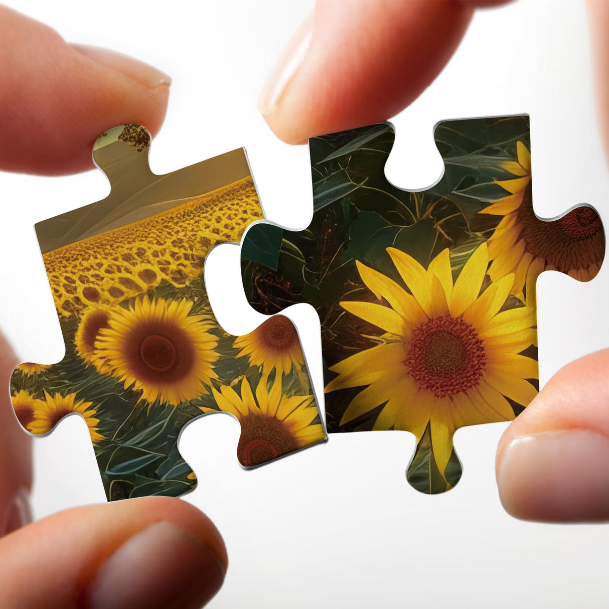 Sun and Life Puzzle 1000 Piece for Adult, Nature Flower Landscape Jigsaw Puzzles, Plant Pretty Scenic Puzzle Larkipuzz