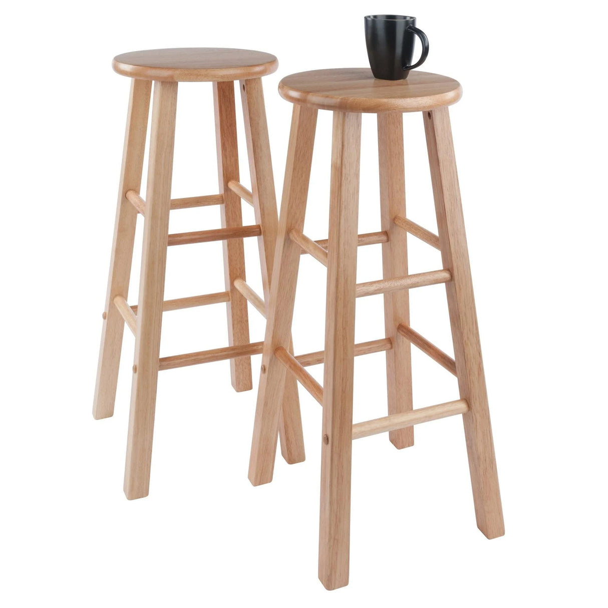 Winsome Wood Element Bar Stools, 2-Pc Set, Natural, 29 Winsome