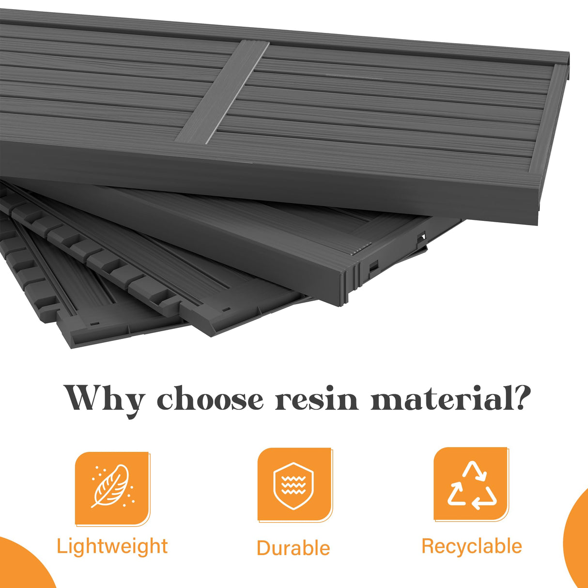 LHBcraft Shed Outdoor Storage Shed with Sloping Roof and Lockable Door, Resin Outdoor Storage Box Cabinet Waterproof and Multiple Hooks for Backyard, Patio, Poolside, Black LHBcraft