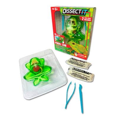Dissect-It Simulated Synthetic Lab Dissection Toy, STEM Projects for Kids Ages 6 and Up, Animal Science, Biology, Anatomy Home Learning Kit, Great for Young Scientists! – Frog