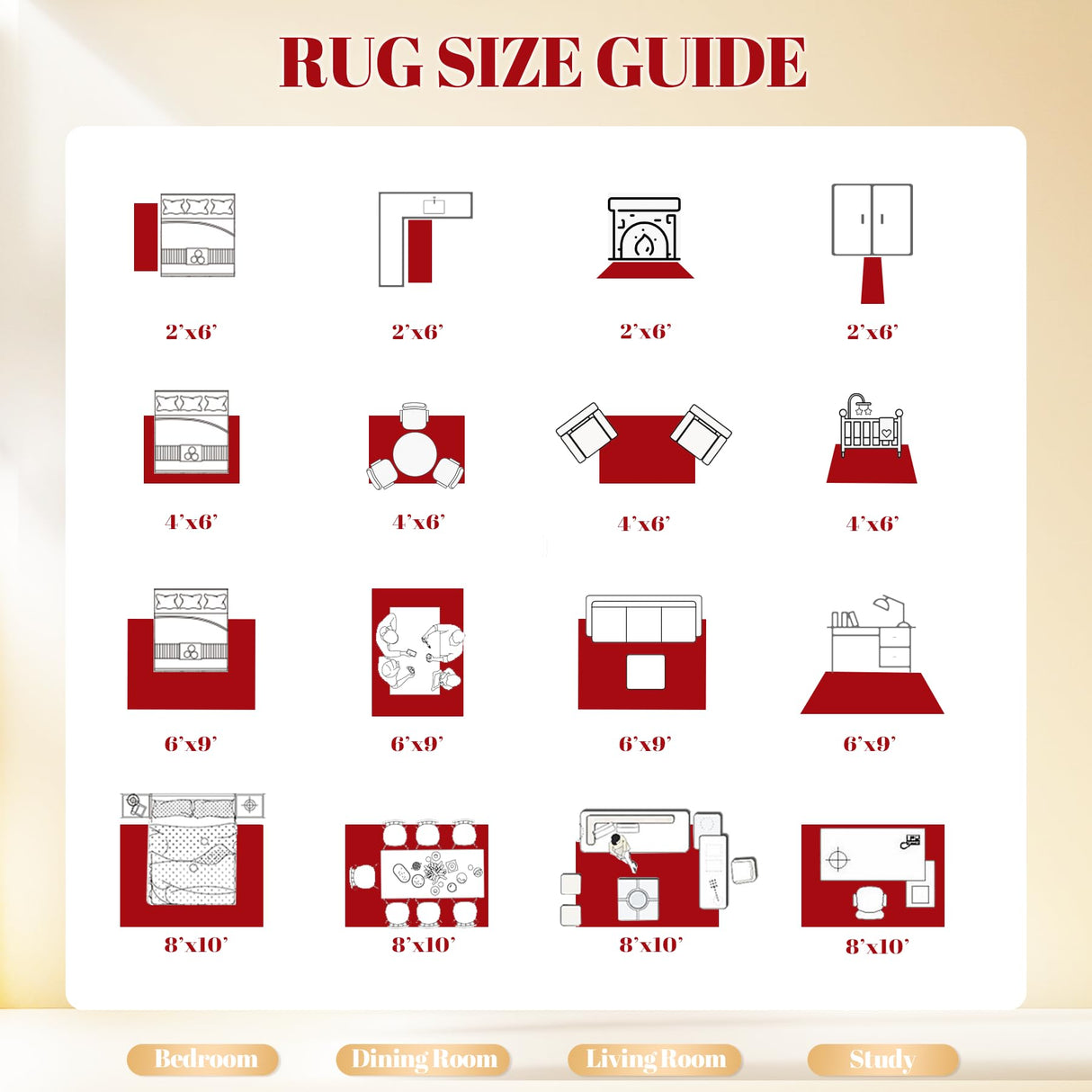 Christmas Area Rug 6x9 Rugs: Washable Living Room Rug Xmas Holiday Decor Rugs Snowflake Low Pile Boho Rug Indoor Floor Carpet for Bedroom Kitchen Dining Room Home(Xmas Red, 6'x9') Zomfy