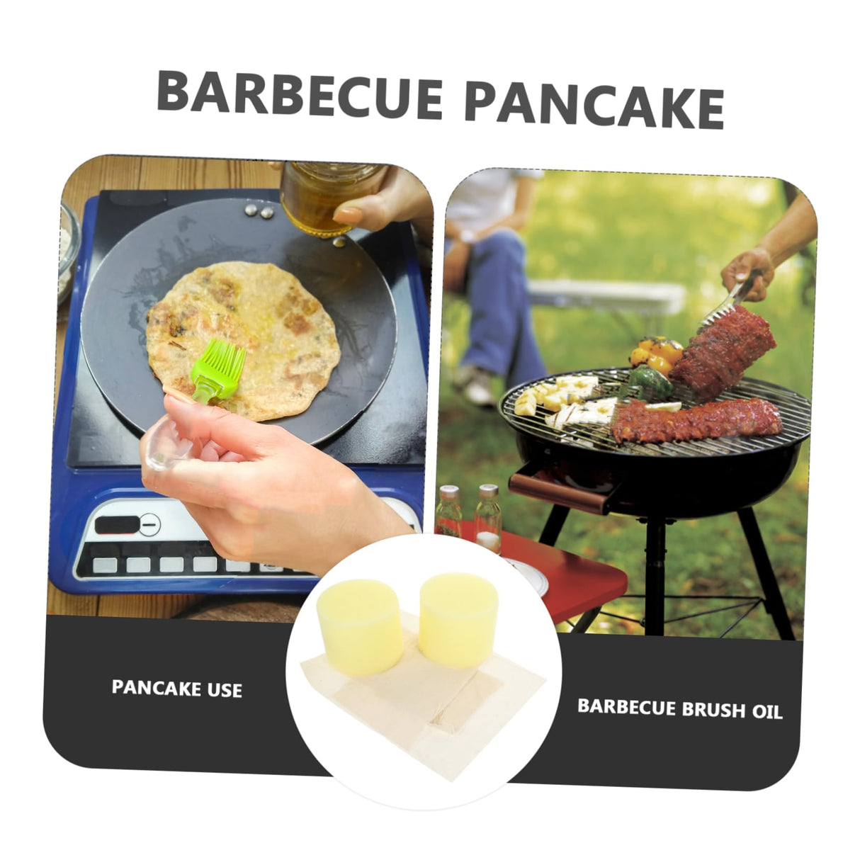 CRILSTYLEO 1 Set Pancake Grease Brush Butter Spray Oil Paint Brushes Spreader Basting Mop Olive Oil Dispenser Bottle Basting Brush Oil Diffuser Bbq Mop Oil Bottle Home Oil Spread Cloth Sponge CRILSTYLEO