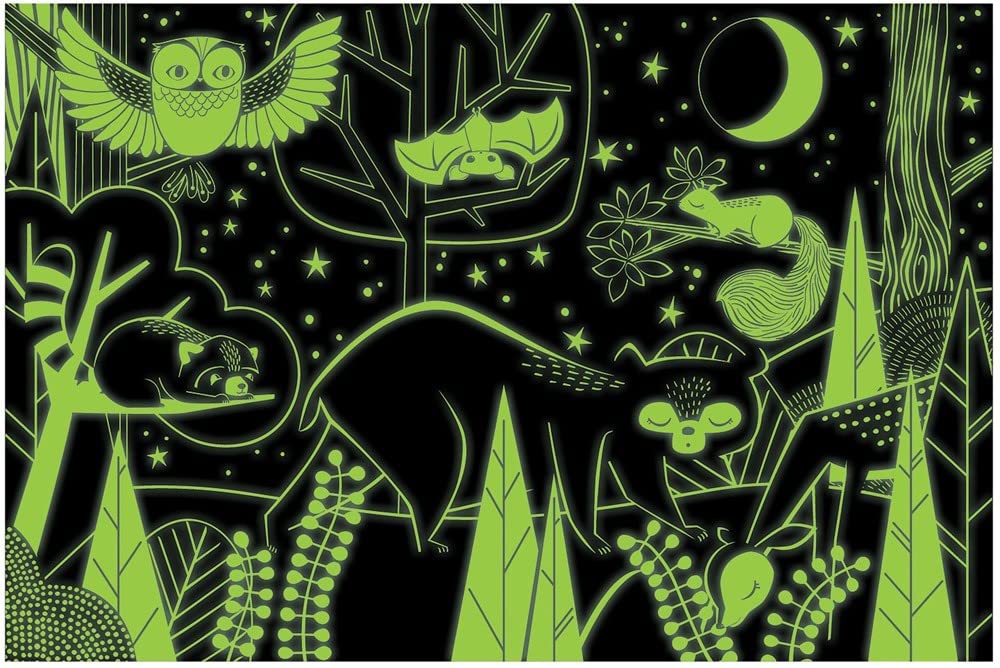 Mudpuppy in The Forest Glow in The Dark Puzzle Mudpuppy