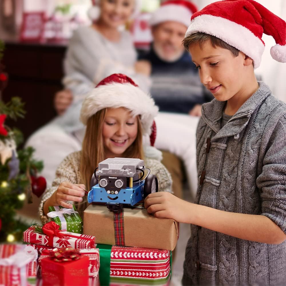 Makeblock mBot Robot Kit, Robotics for Kids Ages 8-12 Learn to Code with Scratch & Arduino, STEM Toys Science Kits for Kids Age 8-12 Boys and Girls Age 8+ Makeblock