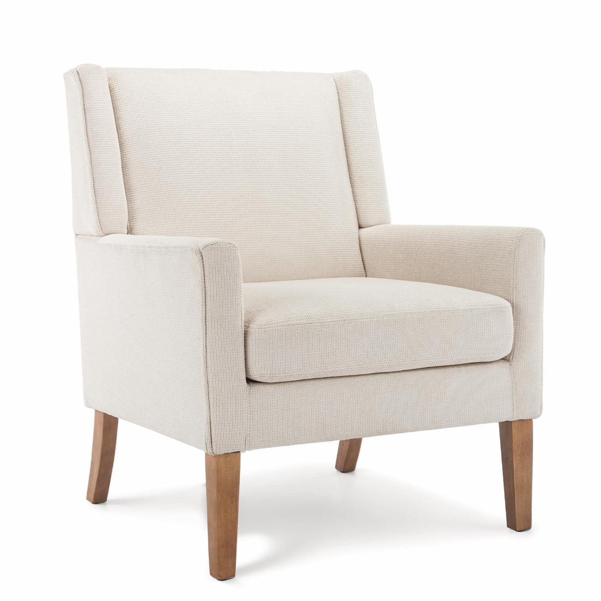 Accent Chairs for Living Room, Mid-Century Wooden Fabric Living Room Chairs, Arm Chair, Side Chairs for Living Room, Bedroom, Reading Nook CHAIRKER