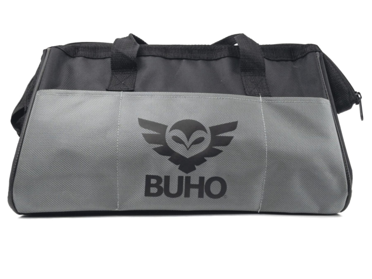 Cordless Drill Set Bundle with Ryobi 18V ONE+ Drill Driver, 3/8 Inch Chuck, 40 Piece Drill Bit Set, 1.5 Ah 18-Volt Lithium-ion Battery, 18-Volt Charger and Buho 16 Inch Tool Bag Buho