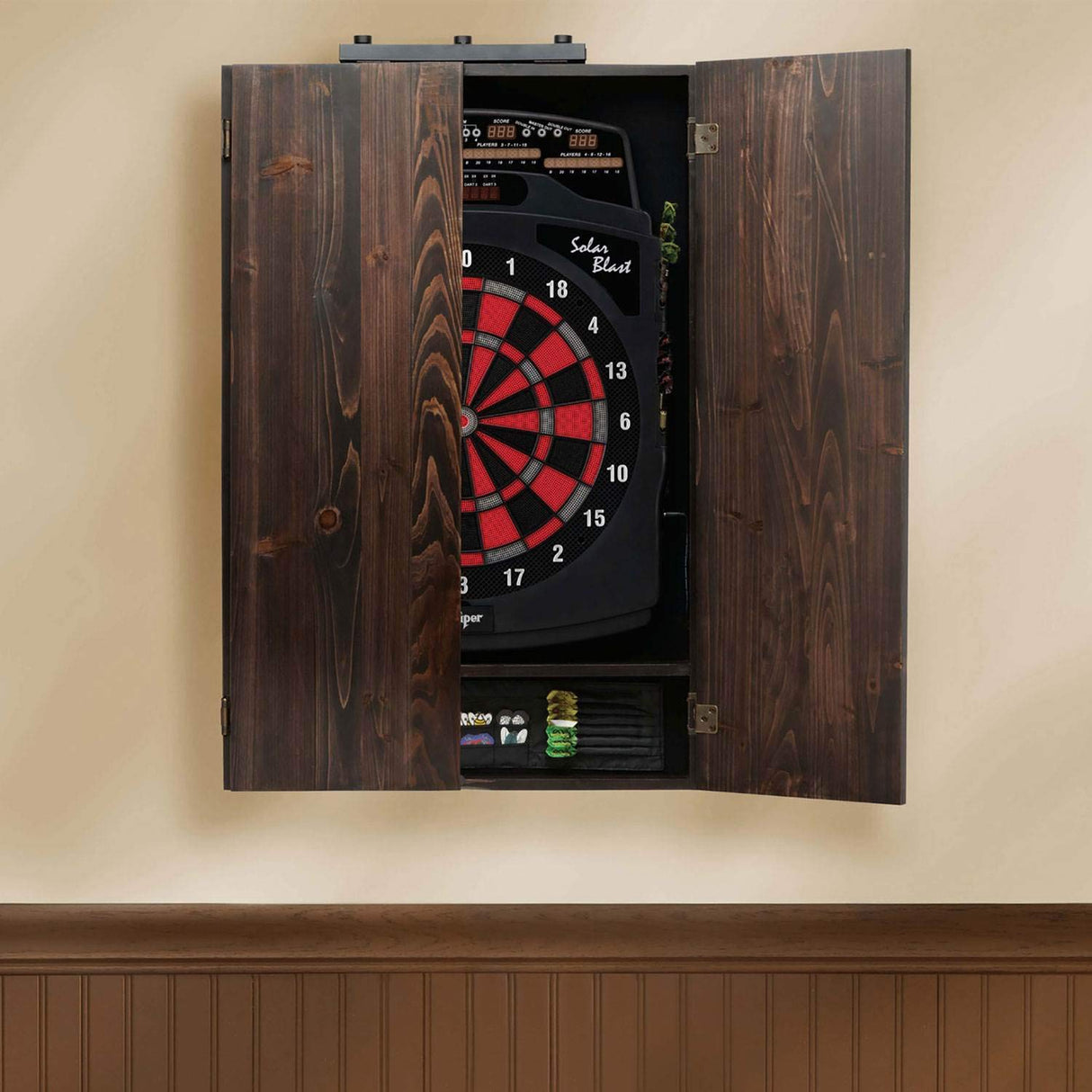 Viper Shadow Buster Dartboard Cabinet Mounted Display Light, Black, Battery Operated Viper