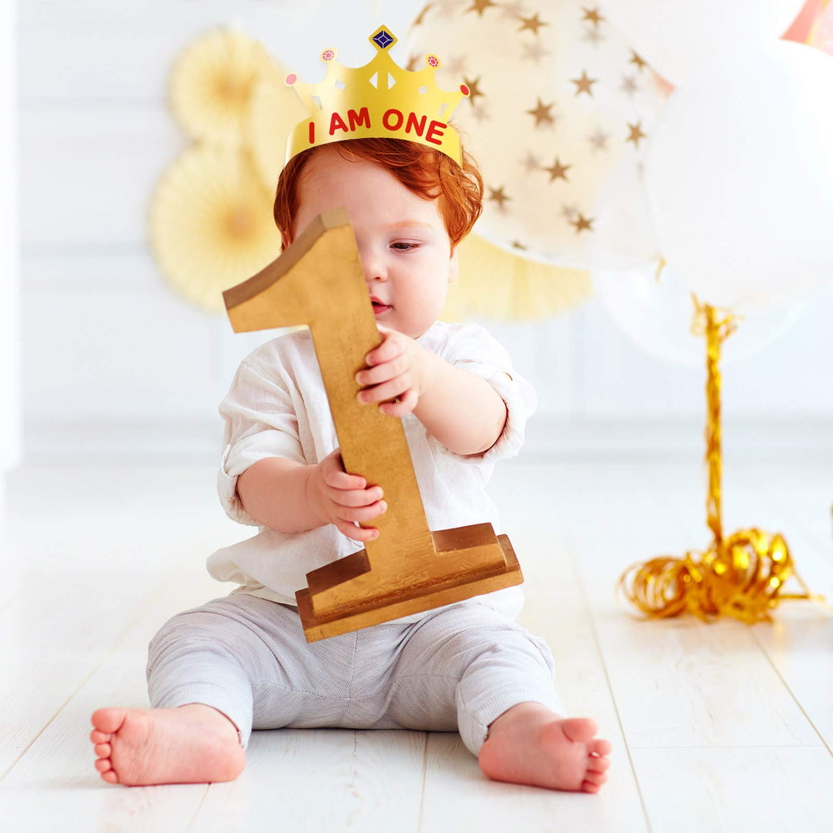 Outus Princess Prince Crown Tiara Craft Kits Paper Party Crown Hats DIY Birthday Party Decoration Favor Supplies for Adults Outus