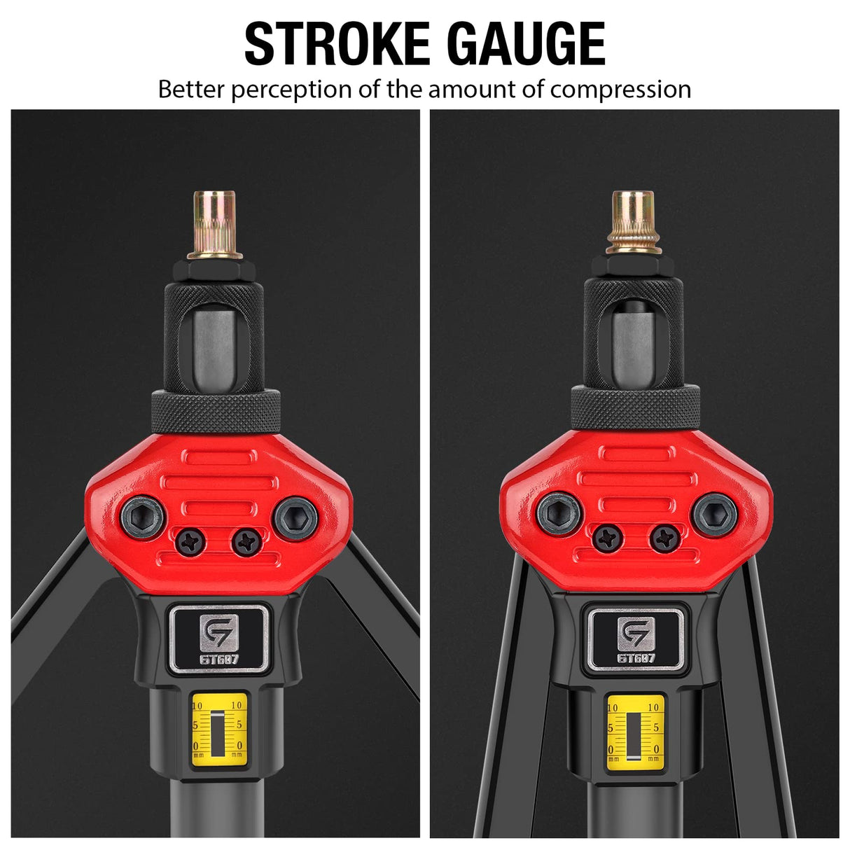 Rivet Nut Tool, GIANTISAN 16-Inch Rivnut Tool Kit with 12 Metric and SAE Mandrels, 176Pcs Rivet nut Assortment Kit, and Rugged Carrying Case G GIANTISAN