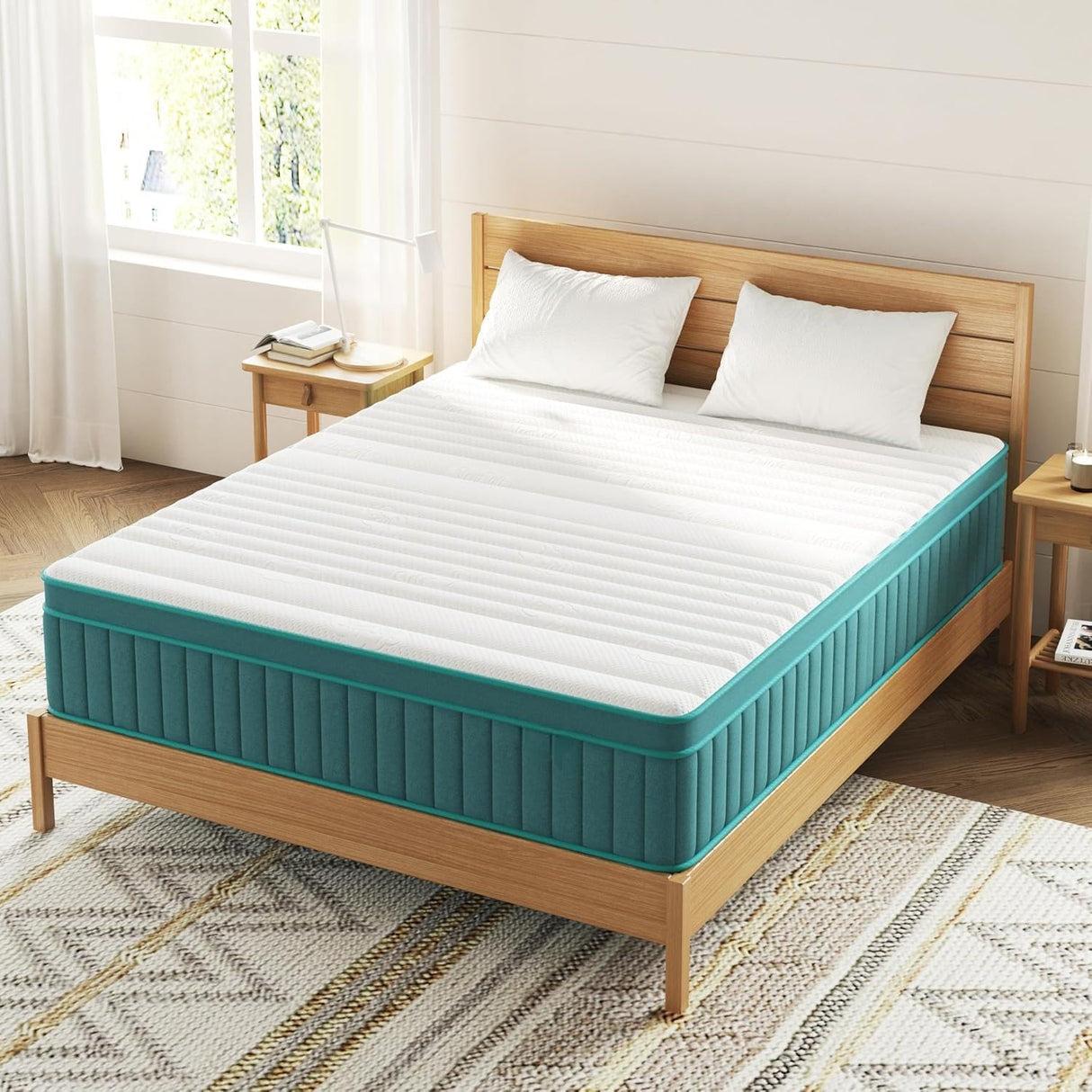 Swbvs Firm Full Mattress, 14 Inch Cooling-Gel Memory Foam & Pocket Spring Hybrid Mattress,Firm Feel,Full Bed Mattresses in a Box, CertiPUR-US Certified Swbvs