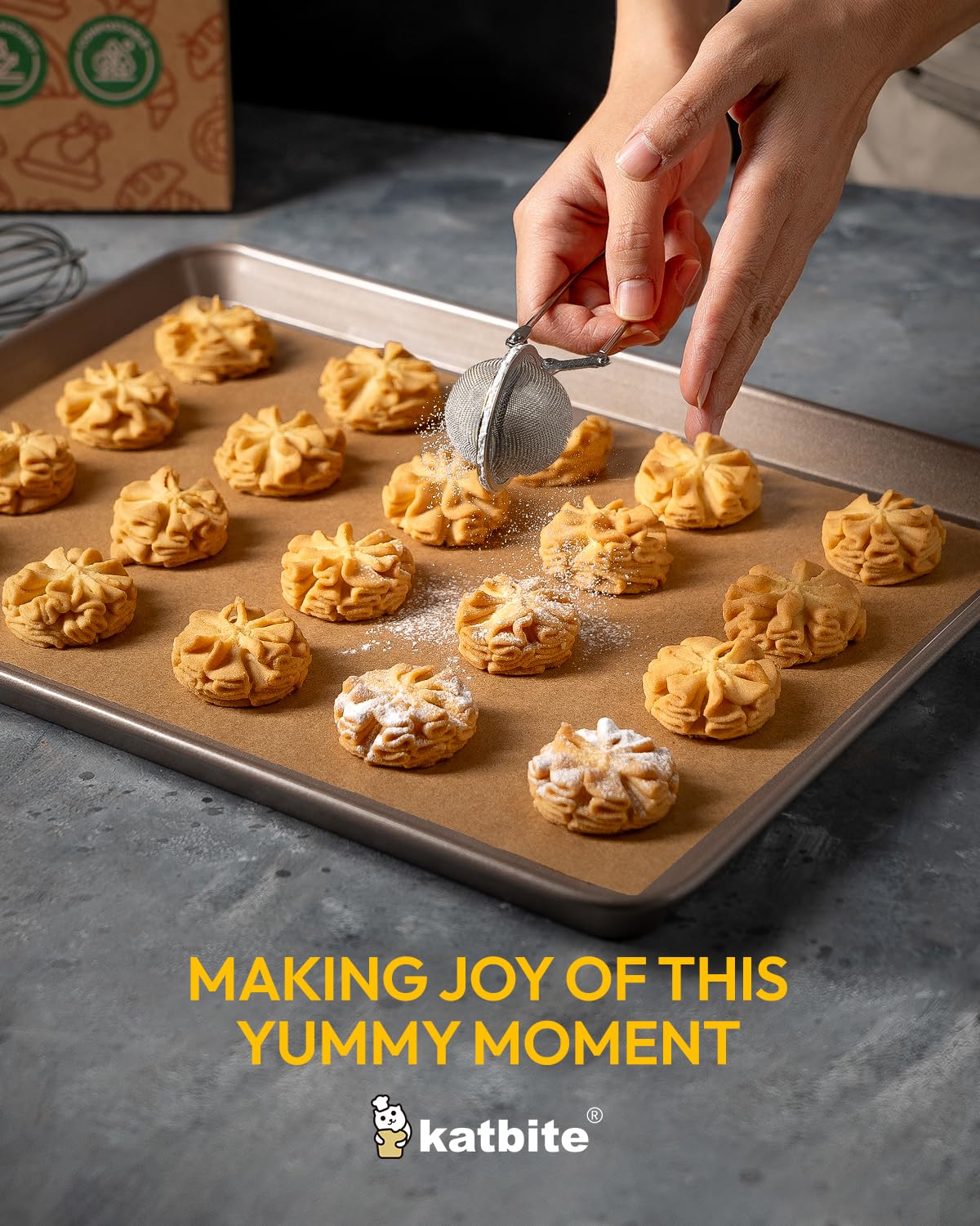 Katbite 200Pcs 9x13 inch Heavy Duty Unbleached Parchment Paper, Parchment Paper Sheets for Baking Cookies, Cooking, Frying, Air Fryer, Grilling Rack, Oven(9x13 Inch) katbite