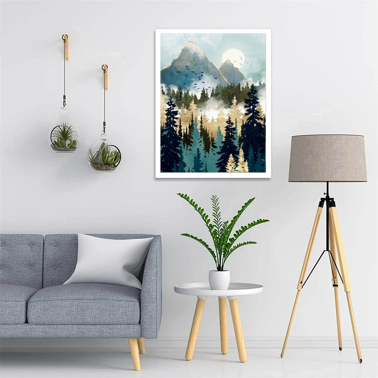 Hestarcul Mountain Diamond Art Kits,Abstract Diamond Painting Kits for Adults,Paint with Diamonds Round for Gift,Wall Decor(12x16) (Mountain) Hestarcul