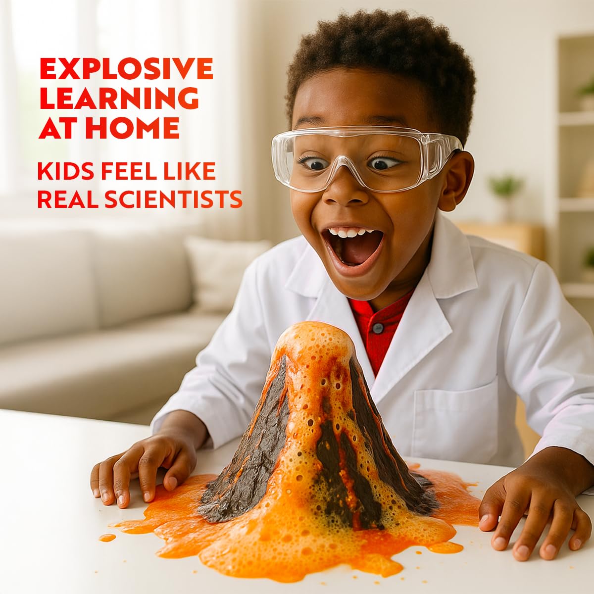 Playz Mega Kaboom! 150+ Explosive Science Experiments Kit for Kids Age 8-12 with 75 App & Video Guided Experiments - Chemistry Set STEM & Educational Toys & Gifts for Boys, Girls, Teenagers & Kids Playz