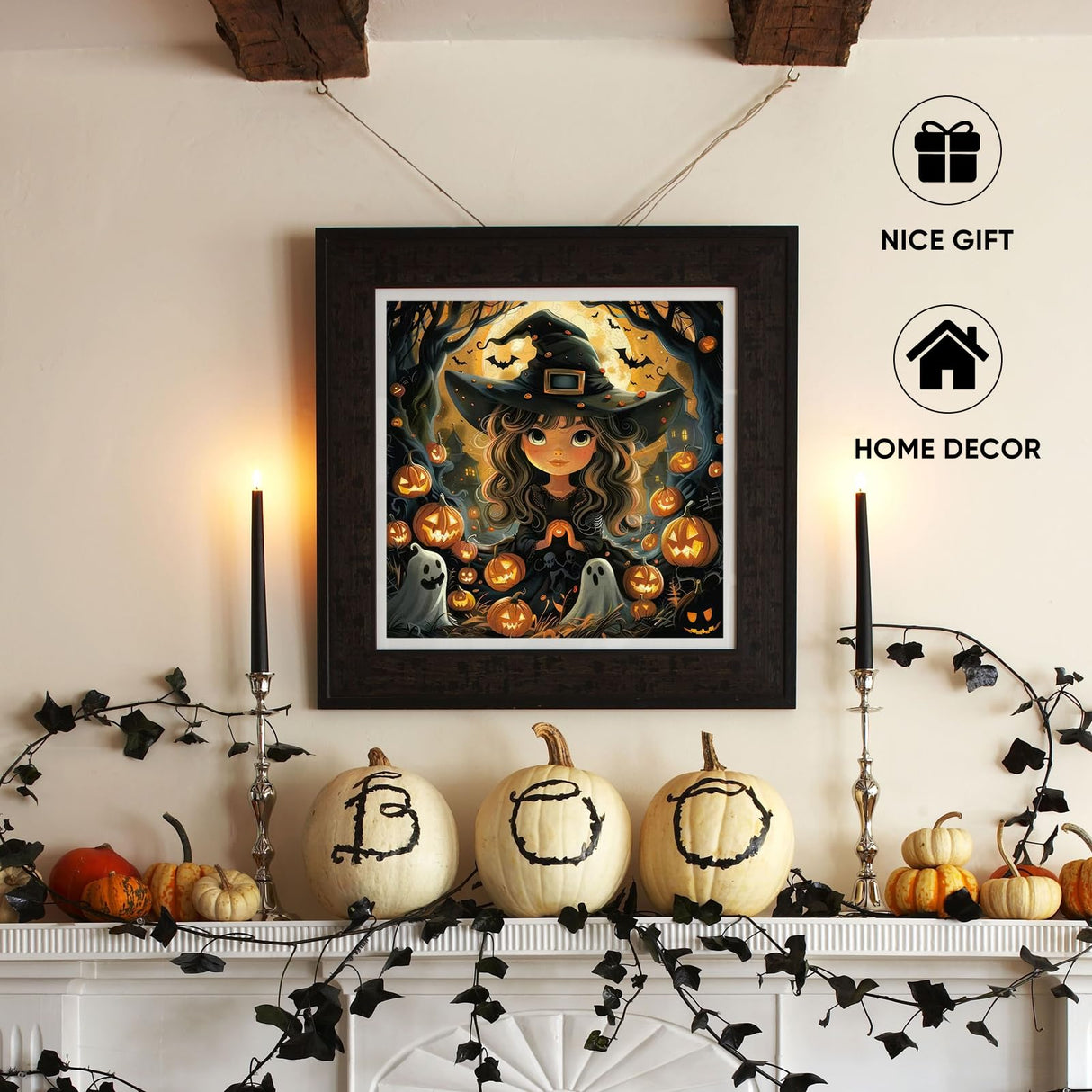 Halloween Wooden Puzzle for Adults 200pcs, Pumpkin Wooden Jigsaw Puzzles(11.3 * 14.4in), Beautiful Wooden Puzzle with Box Birthday Gifts for Adults and Kids Family Game Reouinty