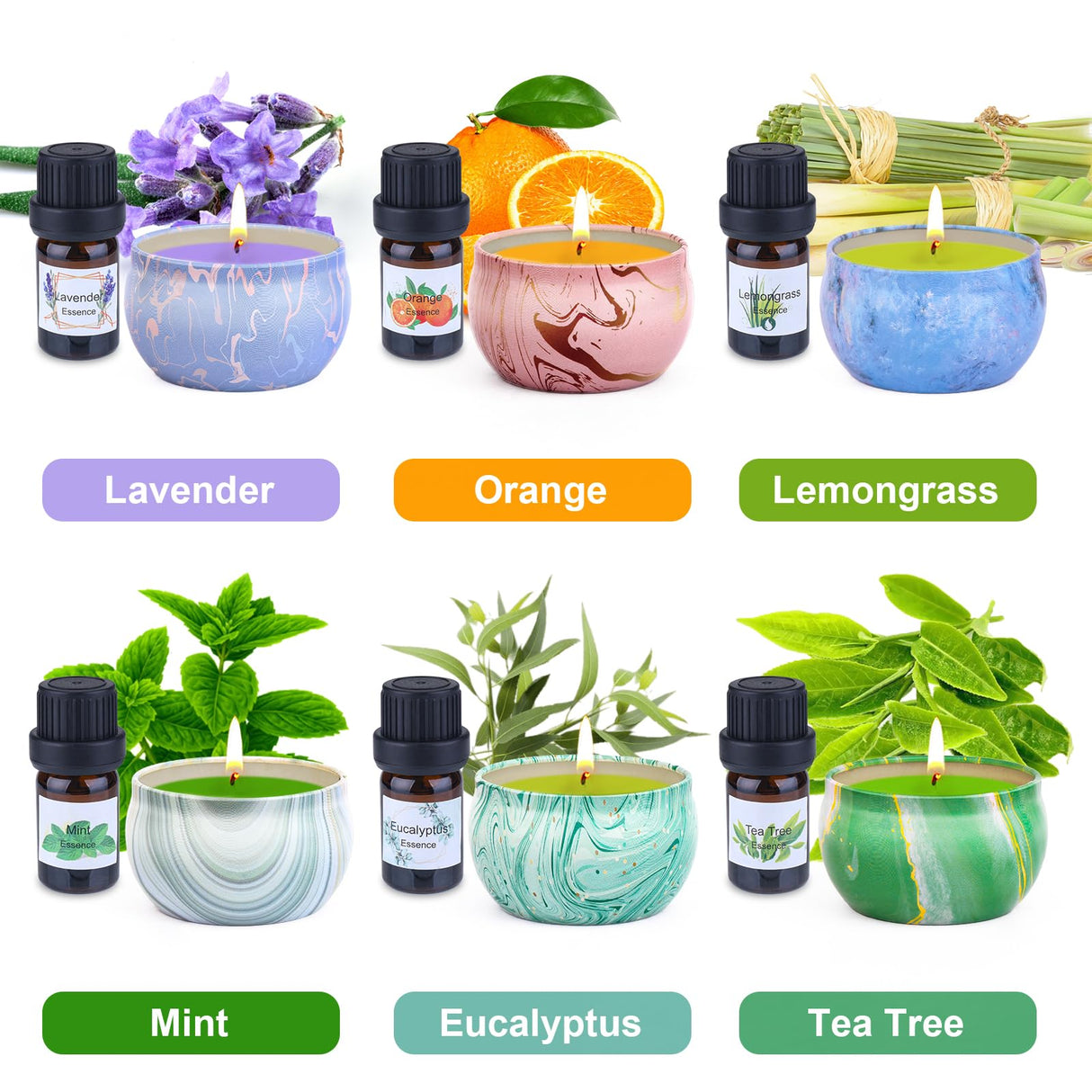 SUPERSUN Candle Making Kit for Adults, DIY Candle Making Supplies for Adults, Beginners, Include Beeswax, Candle Tins, Wicks, Essential Oils, Dyes, DIY Candle Making Set Gift for Christmas SUPERSUN