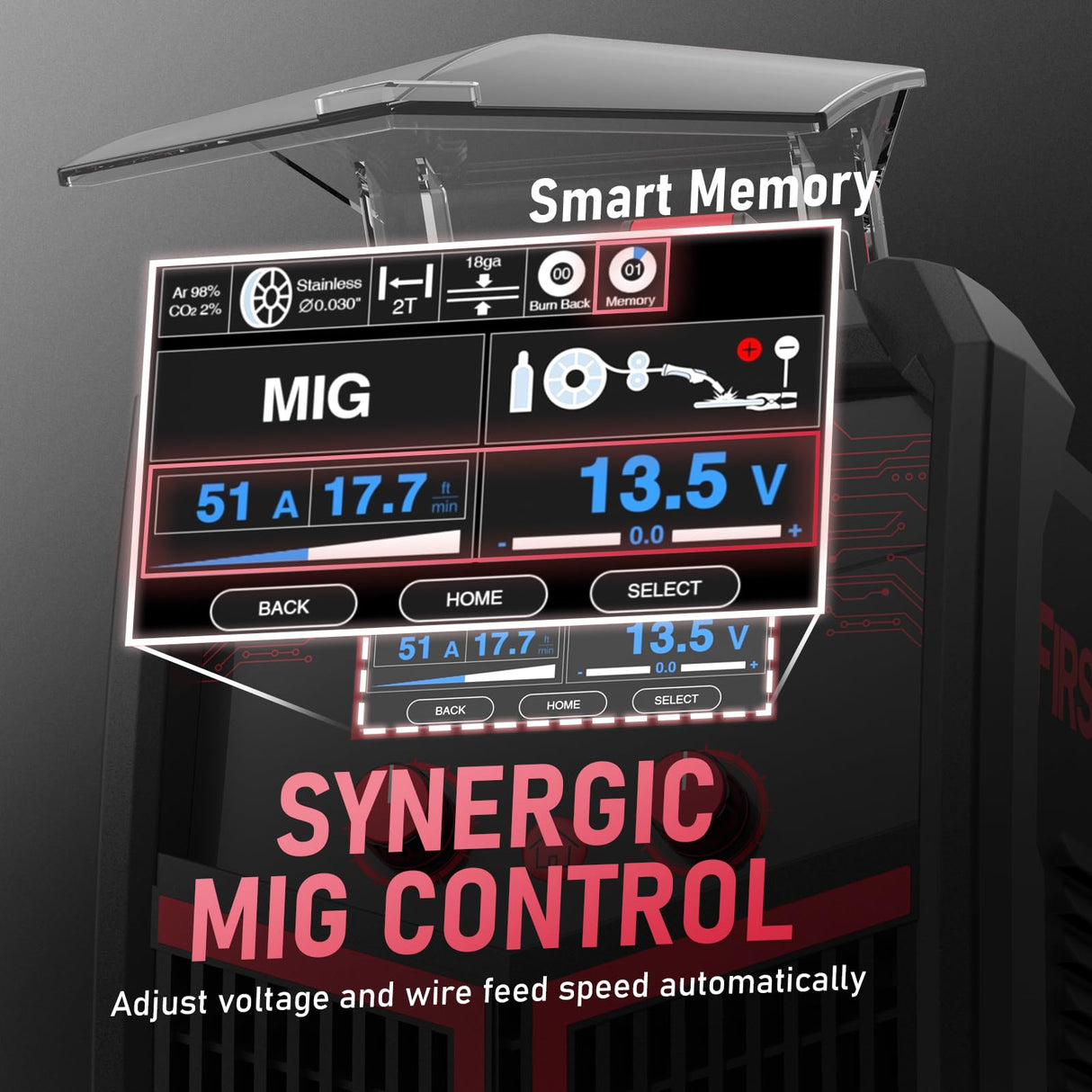 YESWELDER Plasma Cutter Welder Combo Gas MIG/Gasless MIG/Lift TIG/Stick/CUT 5 in 1 Welding Machine FIRSTESS MP200 Multi Process Welder YESWELDER