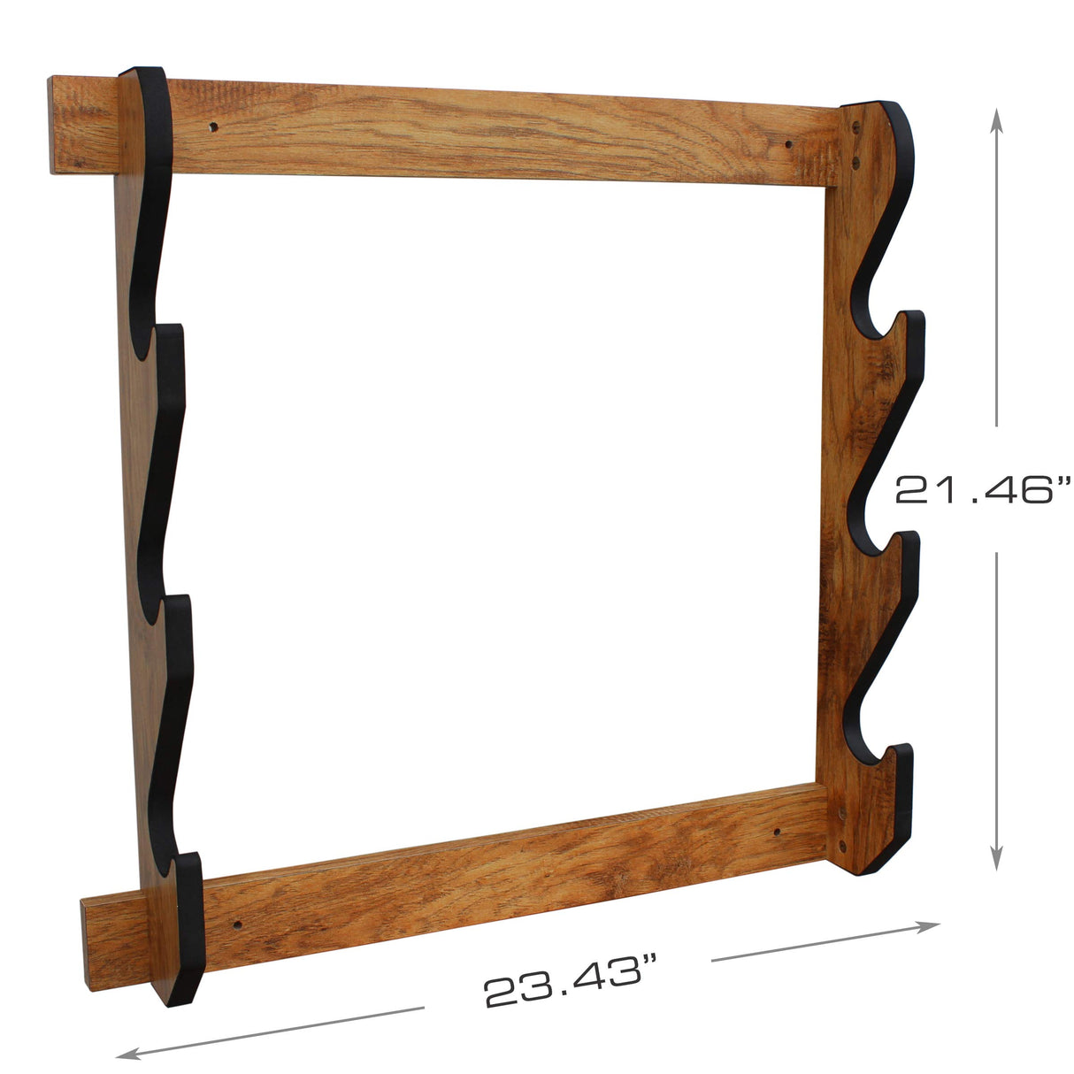 Rush Creek Creations unisex adult American Cherry Indoor 3 Rifle Shotgun Wall Storage Display Rack, American Cherry, 0 US Rush Creek Creations